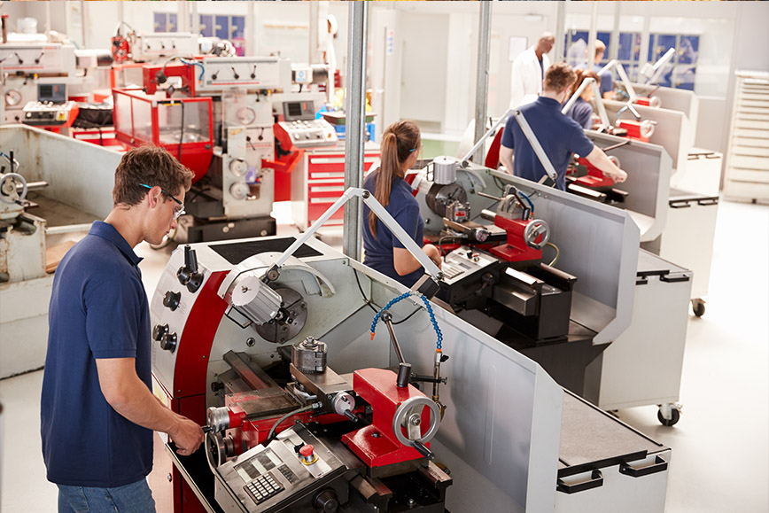 Image of workers in a factory 